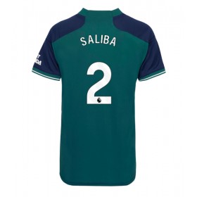 Arsenal William Saliba #2 Tredje Kläder Dam 2023-24 Kortärmad